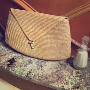 Italian straw clutch Bolon